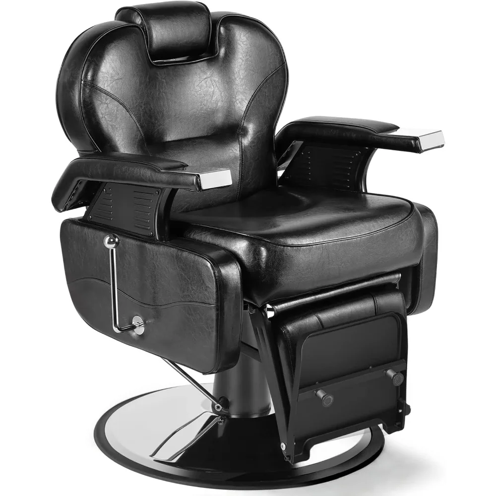 Artist hand Reversible Foot Pedal Barber Chair Hydraulic Recline Barber Chairs Salon Chair for Hair Stylist Tattoo Chair