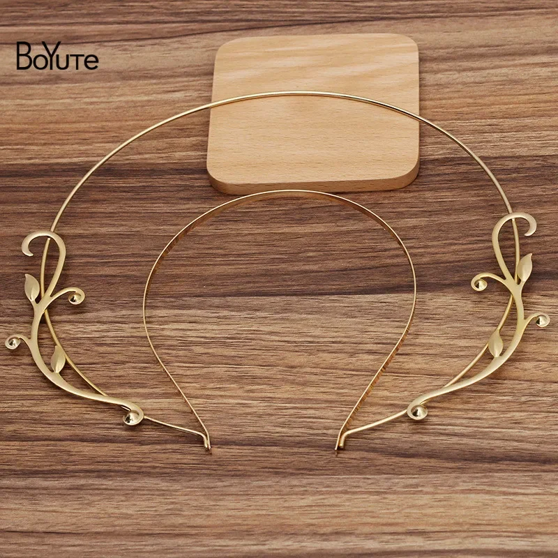 BoYuTe Metal Headband Coroa, Tiara Base, DIY Cabelo Jóias Acessórios, Materiais de soldagem, 125mm Vine, 210mm, 2 Pcs por lote