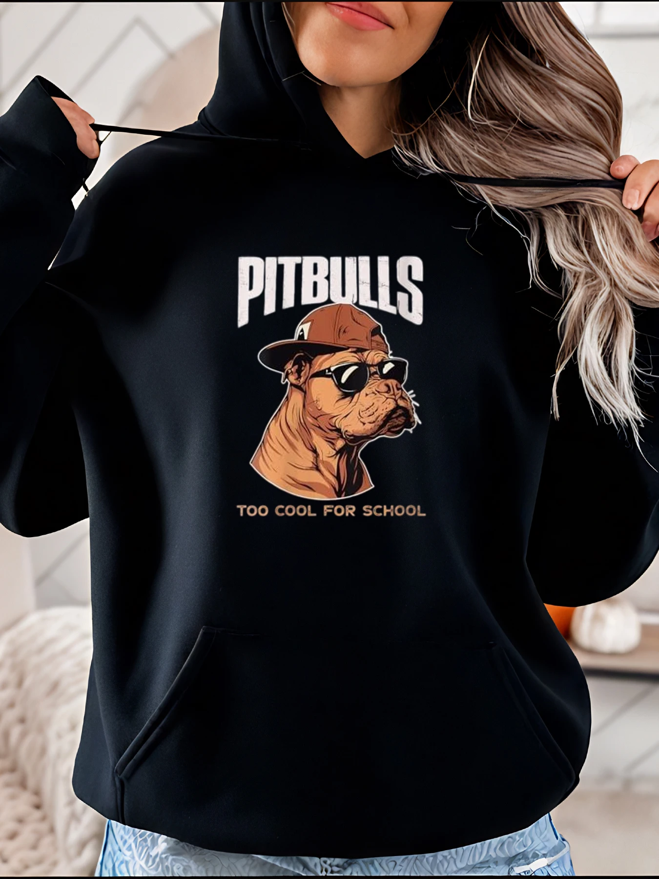 

Толстовка с рисунком Pitbulls, повседневная уличная одежда, крутая толстовка унисекс с принтом собаки для женщин и мужчин, уличная одежда