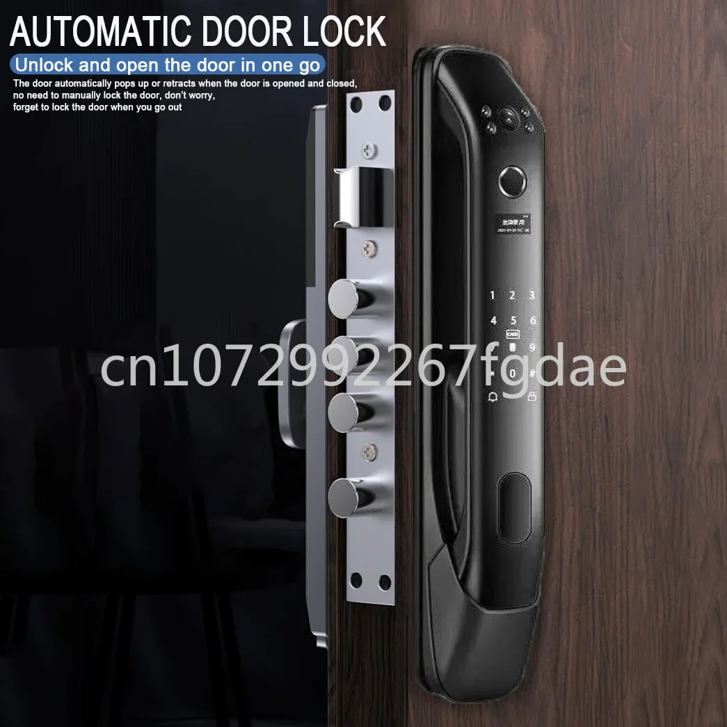 New Fingerprint Lock Security Intelligent Door Lock Password Electronic Lock Key IC Card Unlock APP Camera