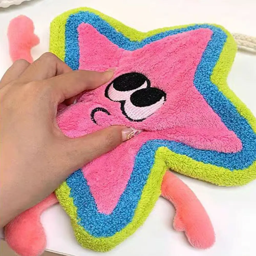 High-efficiency Cute Hand Towels Washable Reusable Kitchen Cleaning Towel Star Shape Wash Cloths Absorbent Dry Handkerchief