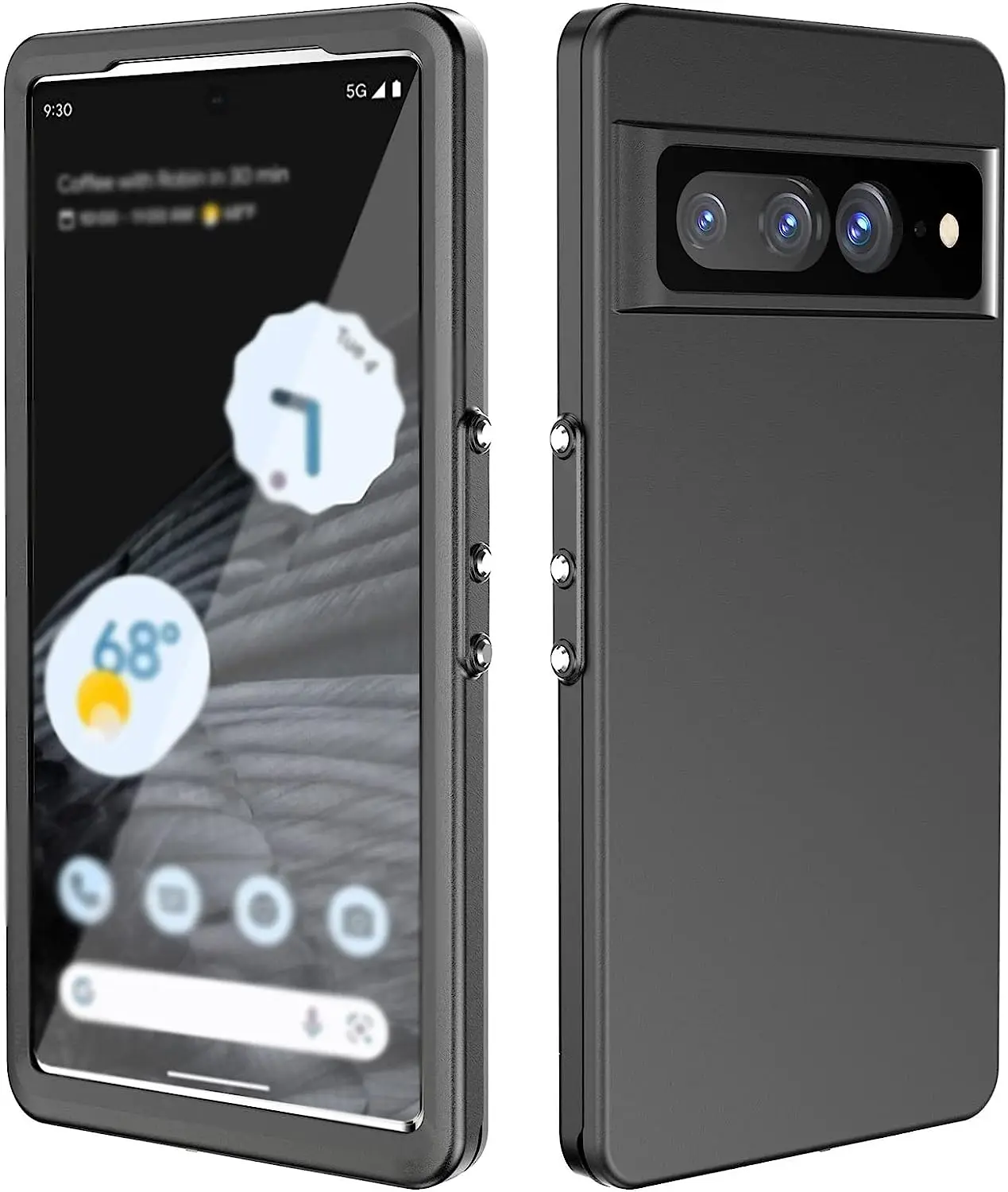 

Waterproof Case for Google Pixel 7/7 Pro, IP68 Waterproof Dustproof Shockproof Case, Built-in Screen Protector, Full Body Heavy