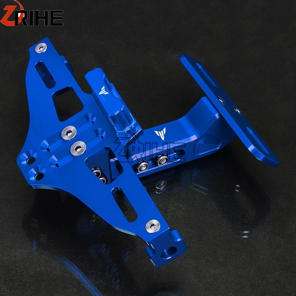 2024 2023 Adjustable with LED Light Motorcycle License Number Plate Holder Frame FOR Yamaha MT10 MT07 MT09 MT03 MT25 MT125 MT10