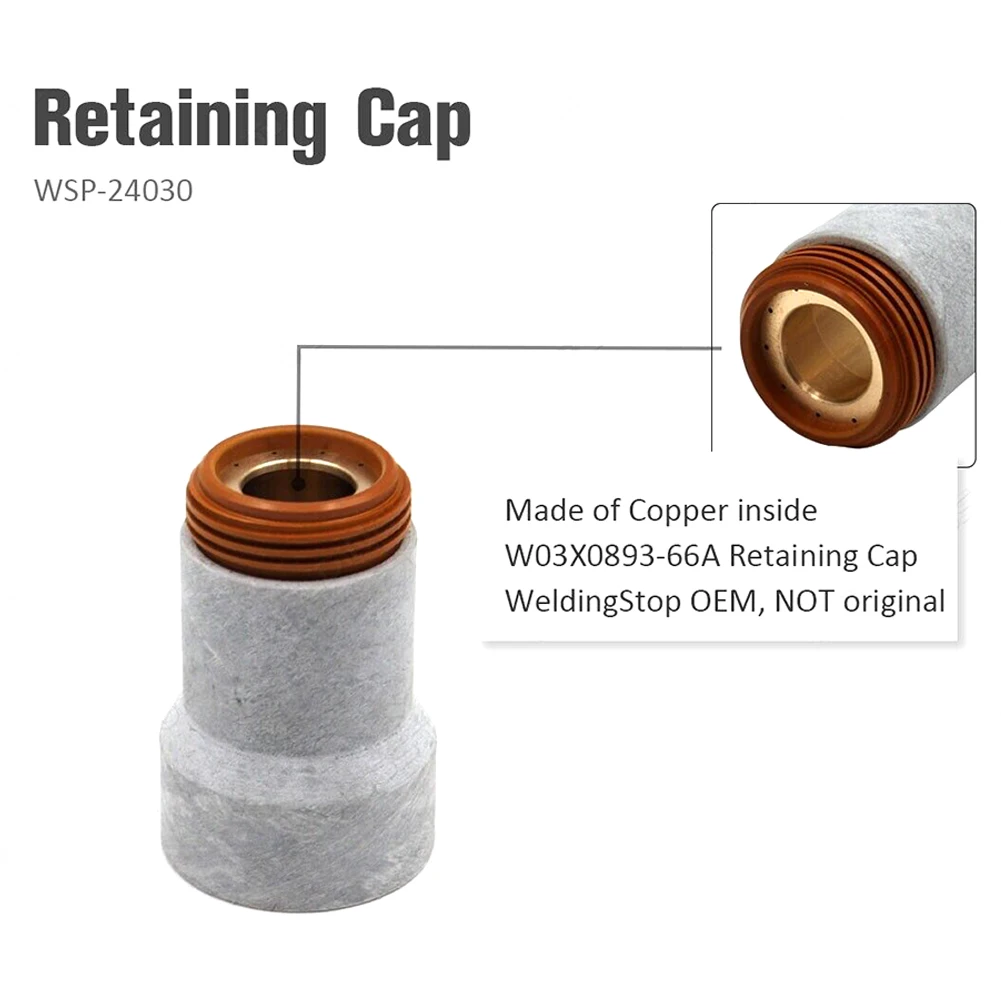 Shield Cap W03X0893-66A For Plasma Cutting LC105 Tomahawk 1538 Torch WSP-24030 Shielding Cap High Quality Plasma Accessories