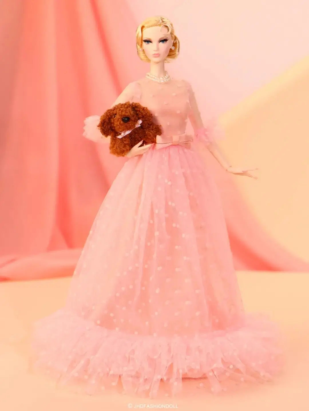 Limited Sale Collection Original MIZI 2024 JHD Convention BLACK BOW TIE PRINCESS OF MONACO MY LOVELY PUPPY Fashion Doll