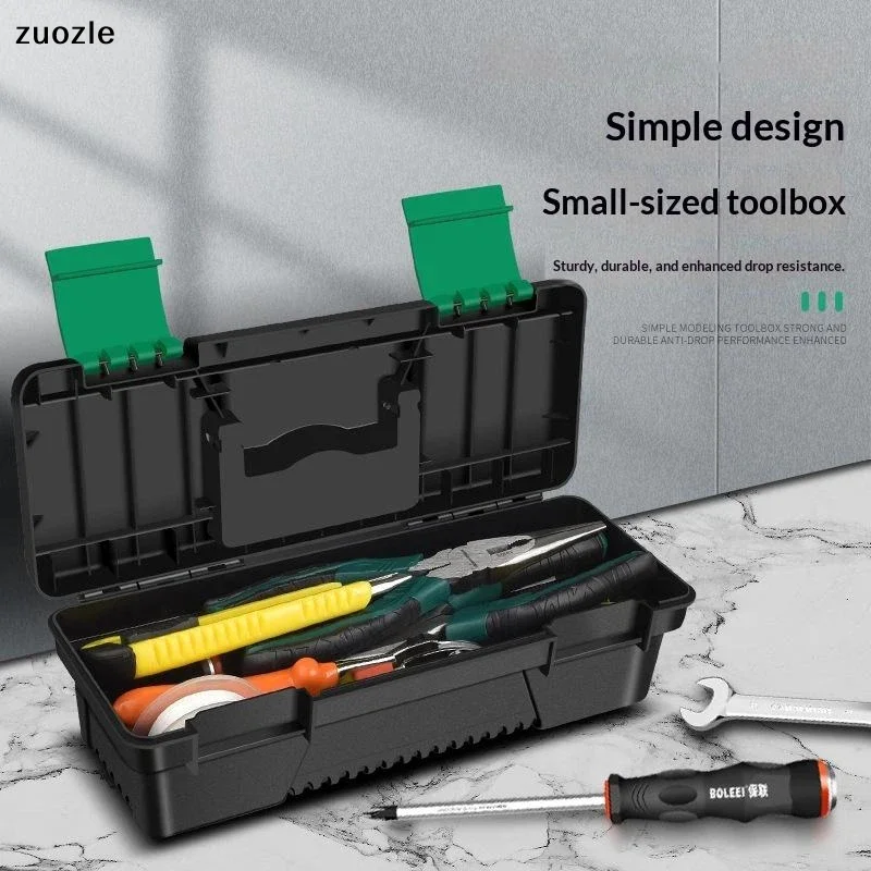 1PC 10-Inch Portable Plastic Tool Box Storage Case for Carpentry Electrical Repairs Handheld Toolbox Organizer