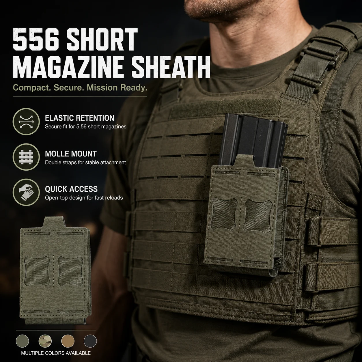556-short-magazine-pouch-tactical-elastic-molle-single-mag-sheath-ar-ak-fast-draw-holder-outdoor-gear