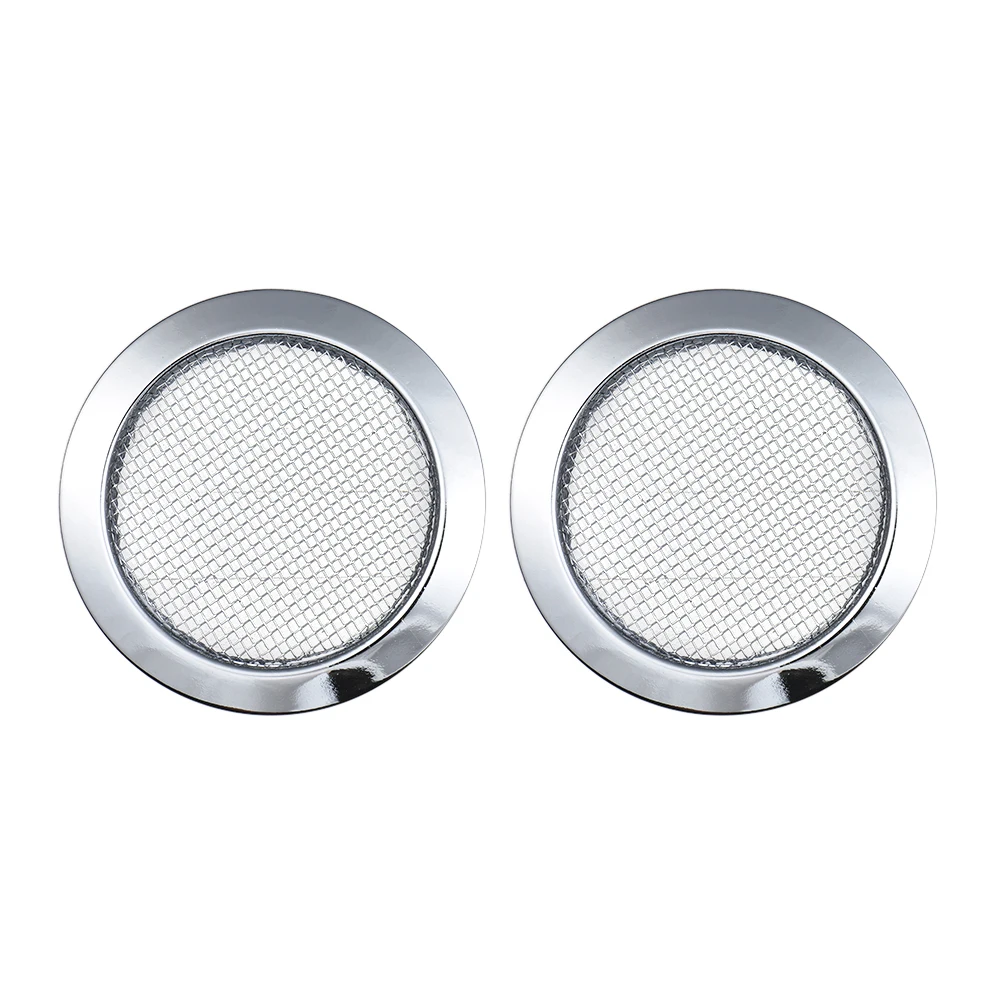 2PCS Silver Screened Sound Hole Inserts for Dobro Resonator Guitar Cigar Box Guitars Cigar Box Guitars Hole Inserts guitar parts