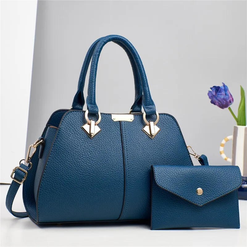 

Luxury Brand Designer Women'S Handbag Large Capacity Casual Crossbody Bag Classic Retro Shoulder Bag Commuting Tote Bag+Wallet
