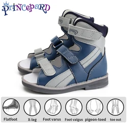 Child Orthopedic Sandals Princepard Boys Kids High Top Barefoot Corrective Flatfeet Shoes with Arch Support Size 20-35