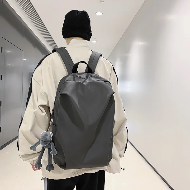 Schoolbags for men and women Korean version of high school students Hong Kong style Japanese backpack female simple shoulders