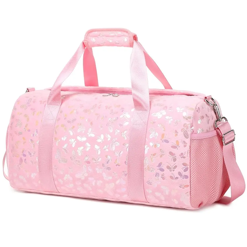 

Dance Bag for Girls Soft Fluffy Ballet Bag Sports Gym Bag Travel Duffel Bag for Girls Water Resistant Overnight Sleepover Bag