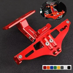 For Bajaj Pulsar 200 NS Pulsar-NS200 Pulsar125/135/150/160/180 200NS 200RS 200AS License Plate Holder Frame Bracket LED Light