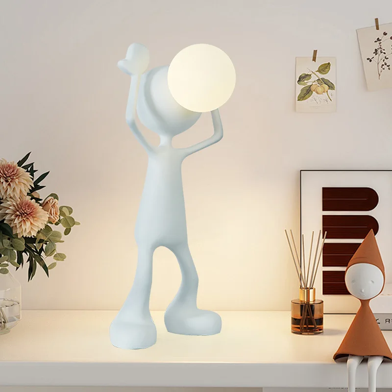 Nordic Creative Personality Designer Living Room Bedroom Headlamp Sculpture Humanoid Study Decoration Ornament