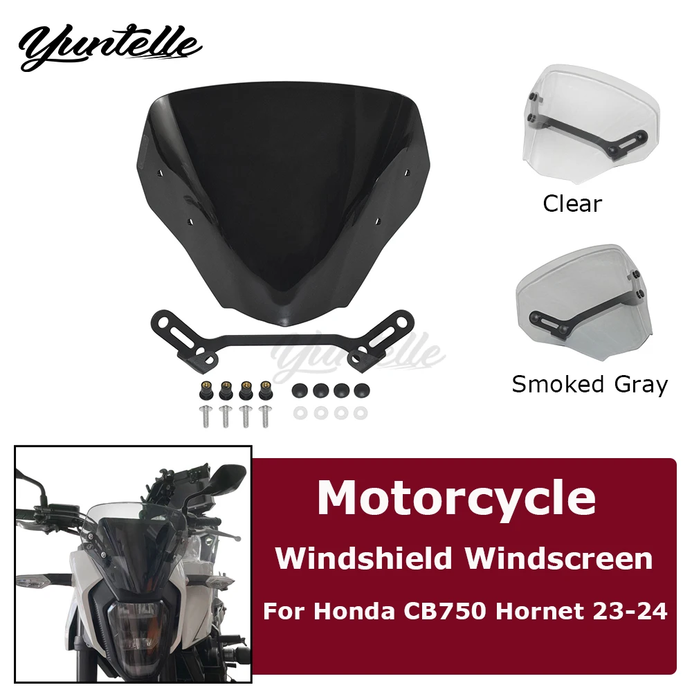 

CB500 Windshield Windscreen Deflector For Honda CB 500 Hornet CB750 2023-2025 Motorcycle Accessories Visor Glass Spoiler Fairing