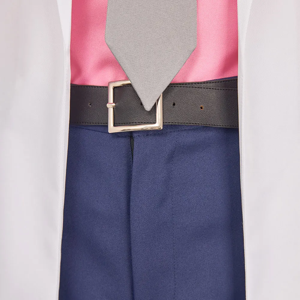 أنيمي جينتاما ساكاتا جينتوكي تأثيري الوردي قميص معطف أبيض زي وتتسابق التعادل الجوارب السراويل الكبار الرجال هالوين كرنفال حفلة