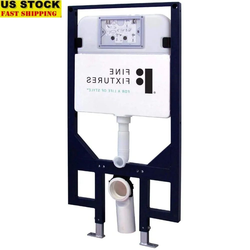 

Universal Toilet Tank Insulated Dual Flush System Easy Installation In-Wall Concealed Water Tank Adjustable Height