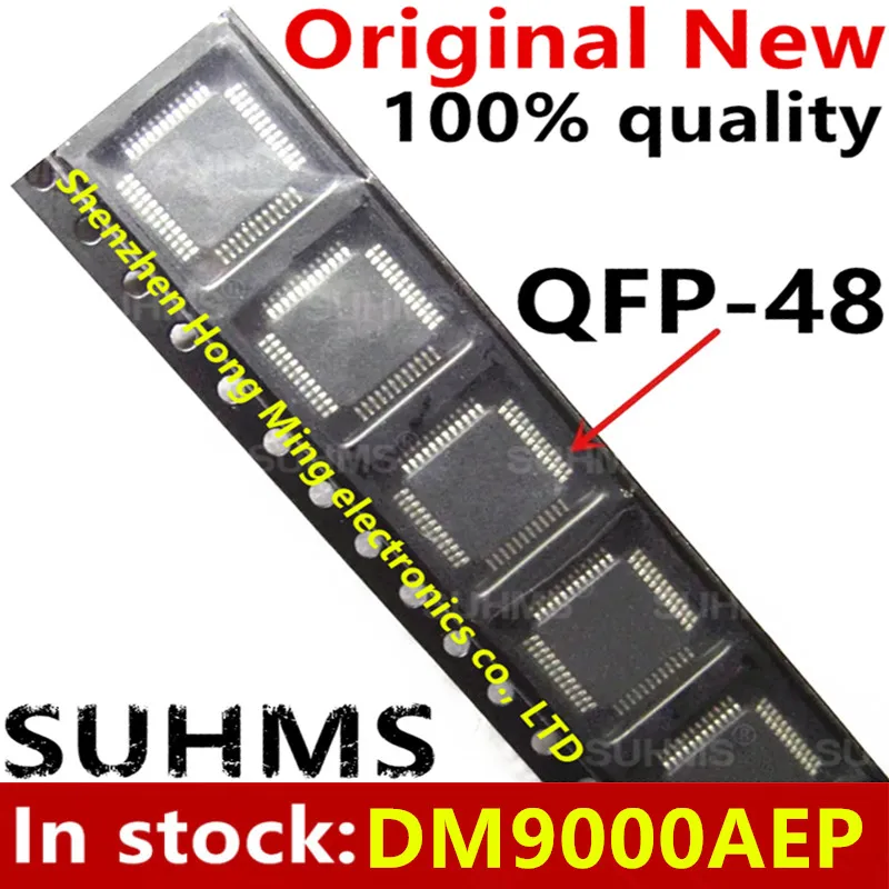 (5piece)100% New DM9000AEP QFP-48