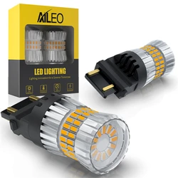 2Pcs Canbus T25 3156 3157 P27W P27/5W LED Lens Bulb Backup Reverse Lamps Daytime Running Light Brake Taillight Turn Signal Lamps