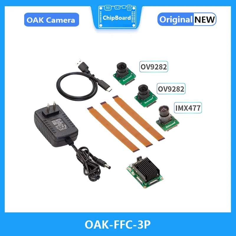 OAK-FFC-3P Split Machine Vision Camera OpenCVAI Embedded Binocular Deep Artificial Intelligence Camera