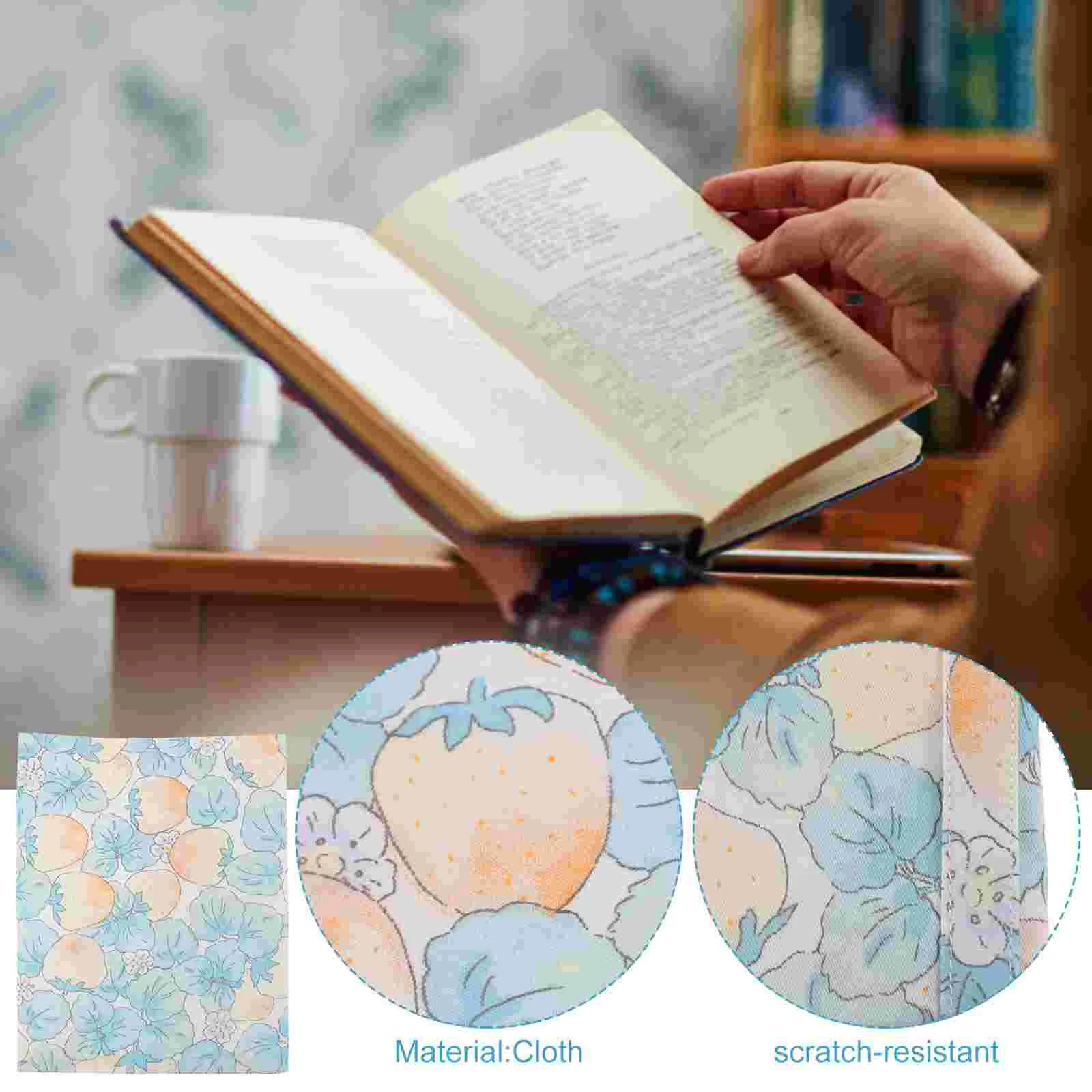 A5 Cloth Book Bible Gifts Reusable Handmade Book Sleeve Adjustable Book Protector For Notebook Hand Account Book