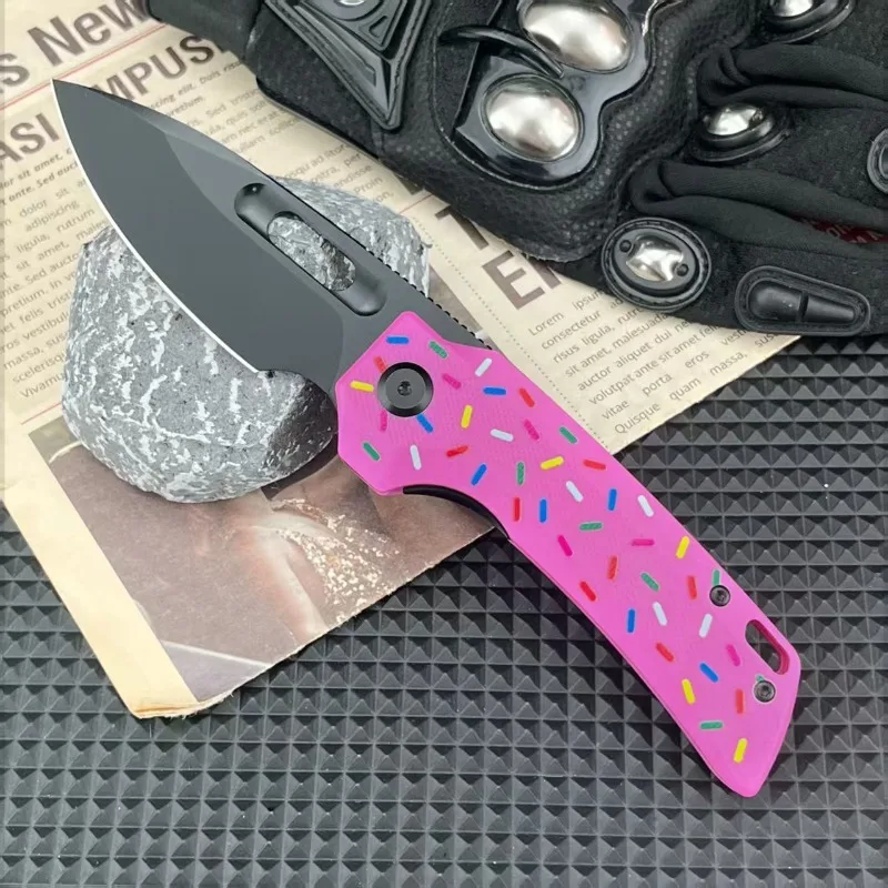 

High-hardness D2 Blade G10 Handle Outdoor Pocket Knife Self-defense Camping Hiking Hunting Fruit Multi-functional Survival Knife