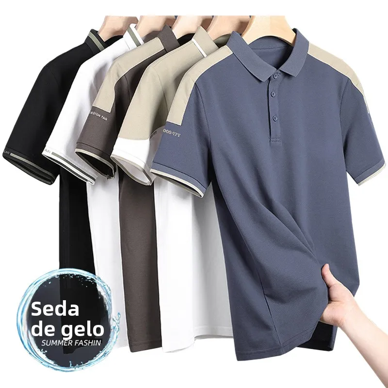 men's-golf-clothing-short-sleeve-summer-ice-silk-shirt-anti-wrinkle-easy-care-quick-dry-t-shirt-km21-brand-sportswear