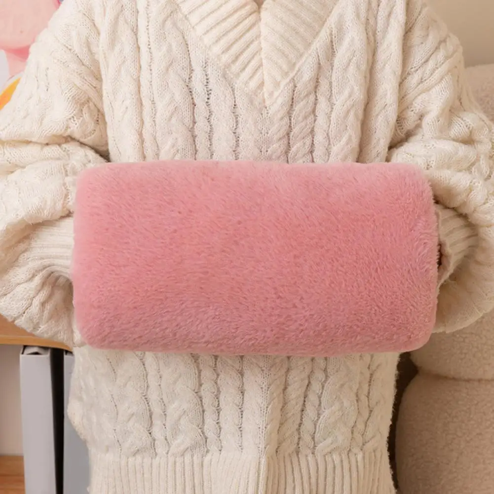 Hand Warming Pillow Plush Hand Solid Color Plush Hand Pillow Winter Stuffed Warming Soft Fuzzy Cushion for Children Adults