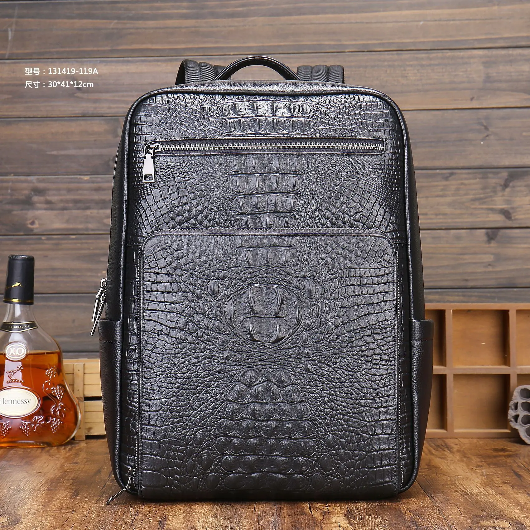 

Новый брендовый мужской рюкзак из натуральной кожи аллигатора, рюкзак для студентов из натуральной кожи, роскошный деловой рюкзак для ноутбука, школьная сумка