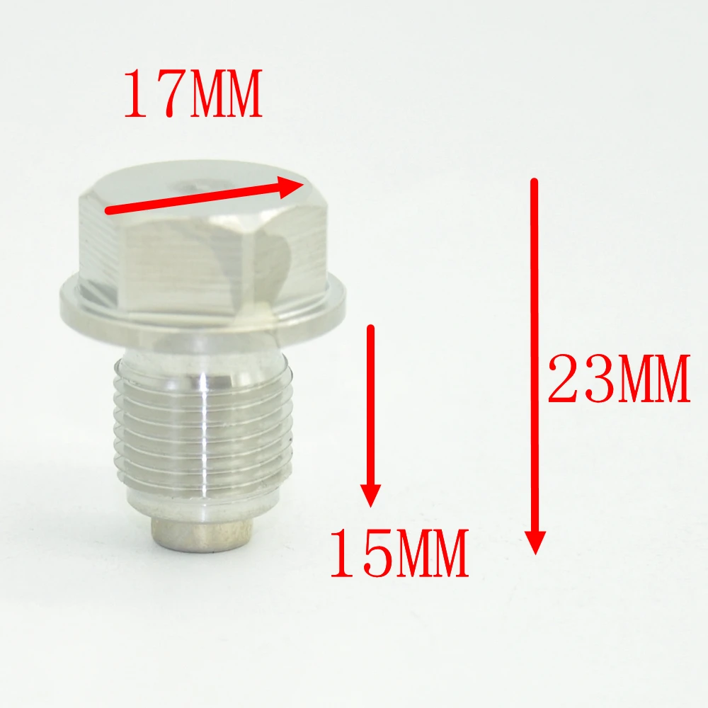 Stainless Steel Magnetic Oil Sump Nut Drain Oil Plug Screw Oil Drain Magnetic Oil Plug Nut M12/14/16 1.25 1.5 1.75