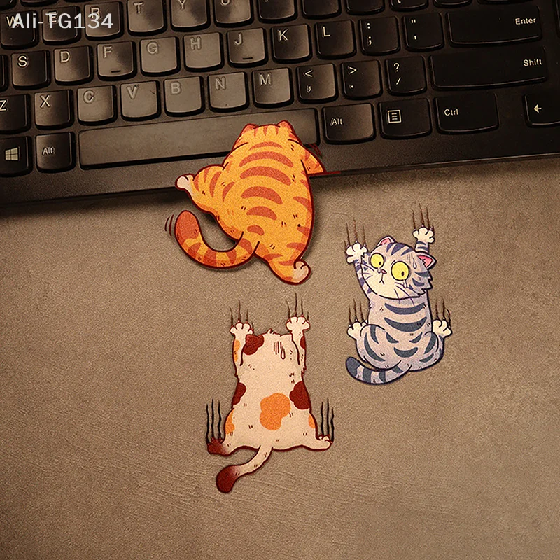 

Набор из 3 наклеек на автомобиль с котами-скалолазами, забавные наклейки с животными, креативное украшение кузова, аксессуары для стайлинга автомобиля