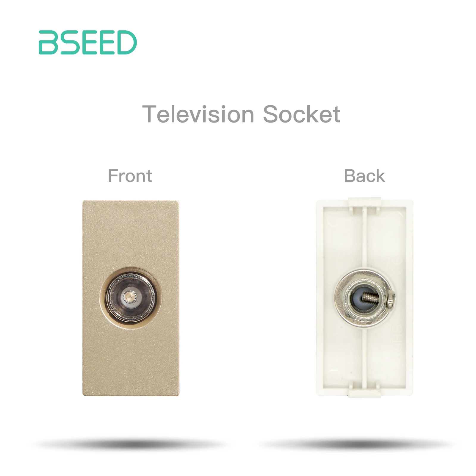 BSEED Stopcontact Internet Cat6 Onderdelen Kunststof frame USB Type-C Oplaadpoort TV HDMI-interface DIY Functie Onderdeel Gratis combinatie