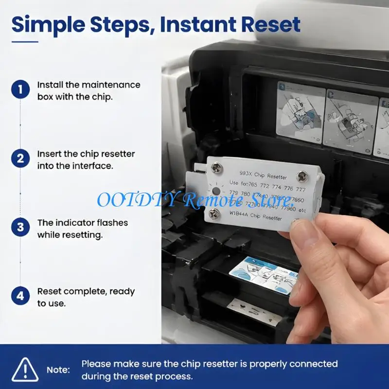 Office Printer Service Unit W1B44A, USB Supply Counter Clear Tool with Small Housing and Contact Arm for Daily Station Duties