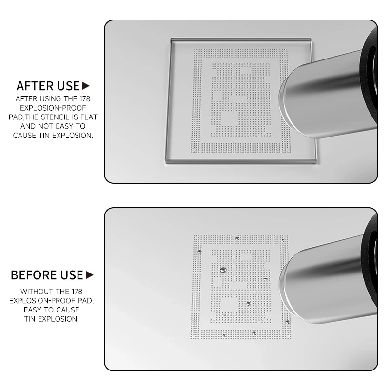 

LUOWEI LW-178 Explosion-proof Pad Super White Glass Tough and Impact Resistant BGA Solder Phone Repair Tool Explosion-proof Pad