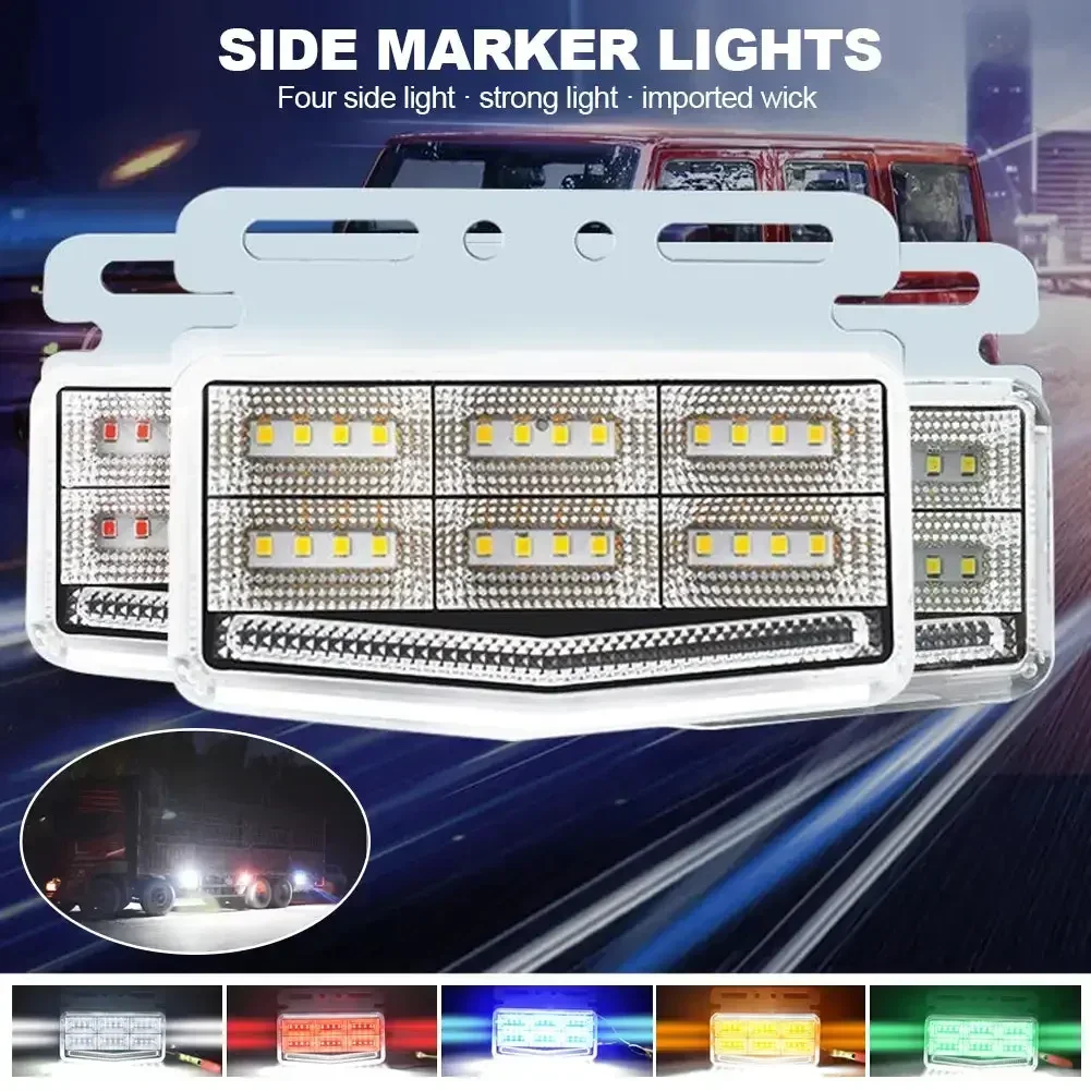 

24 В светодиодные боковые габаритные огни грузовика, позиционные огни, яркий указатель поворота, индикатор зазора для лодки, прицепа, автомобильные аксессуары