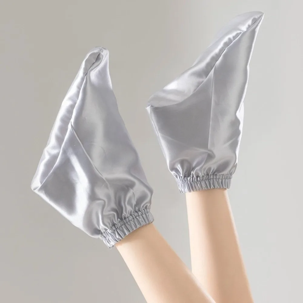 

Glossy Silk Sleeping Socks Night Wear Soft Loose Foot Covers Postpartum Care Solid Color Air Conditioning Socks Sleep Time