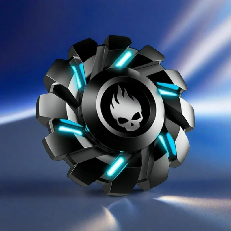 Edc Fidget Toy Lichtgevende volledig metalen Fidget Spinner - Mini Smart Gyro Set voor stressverlichting en focus - Cadeau voor volwassenen en kinderen