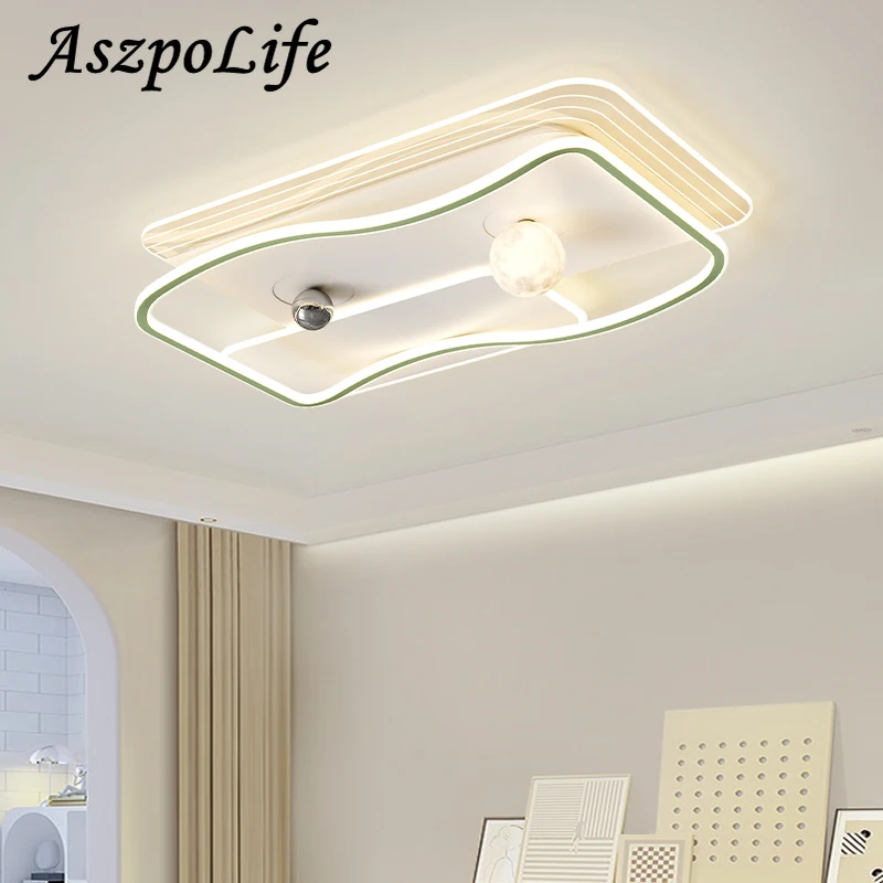 Plafonnier Intelligent avec Protection des Yeux, Luminaire Décoratif de Plafond, Idéal pour un Salon, une Chambre à Coucher, un Bureau ou une Maison