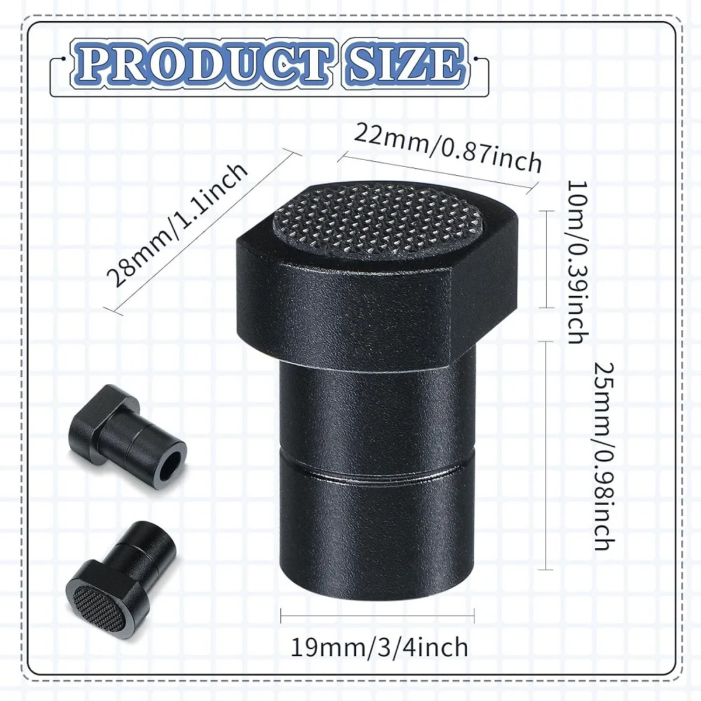 8 팩 벤치 개 벤치 개 클램프 3/4 인치 작업대 개 구멍 미끄럼 방지 패드 알루미늄 합금 MFT 정지 장치 (19mm)