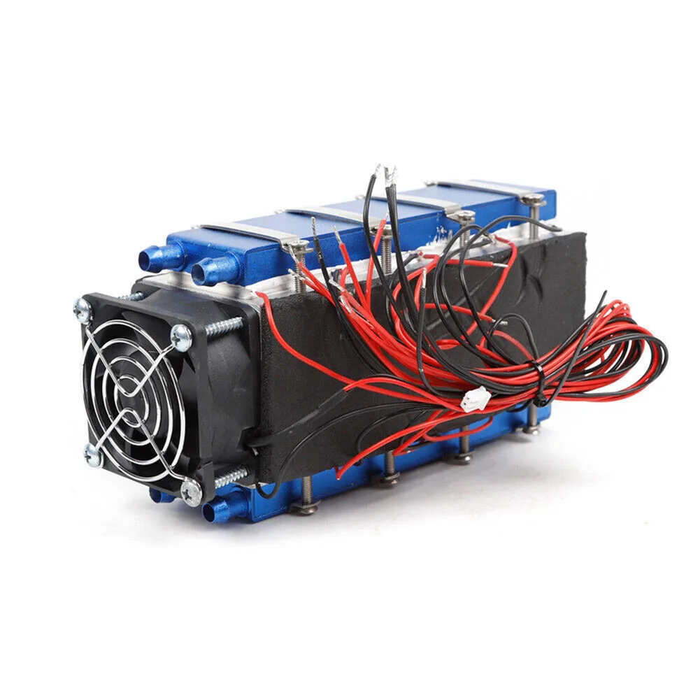 DIY Cooler Device for Space Cooling, Blower Cooling, Cooling Device, Refrigerado por Água, Fonte de Alimentação, 12V700W ou Acima, 8 * TEC1-12706A, 1PC