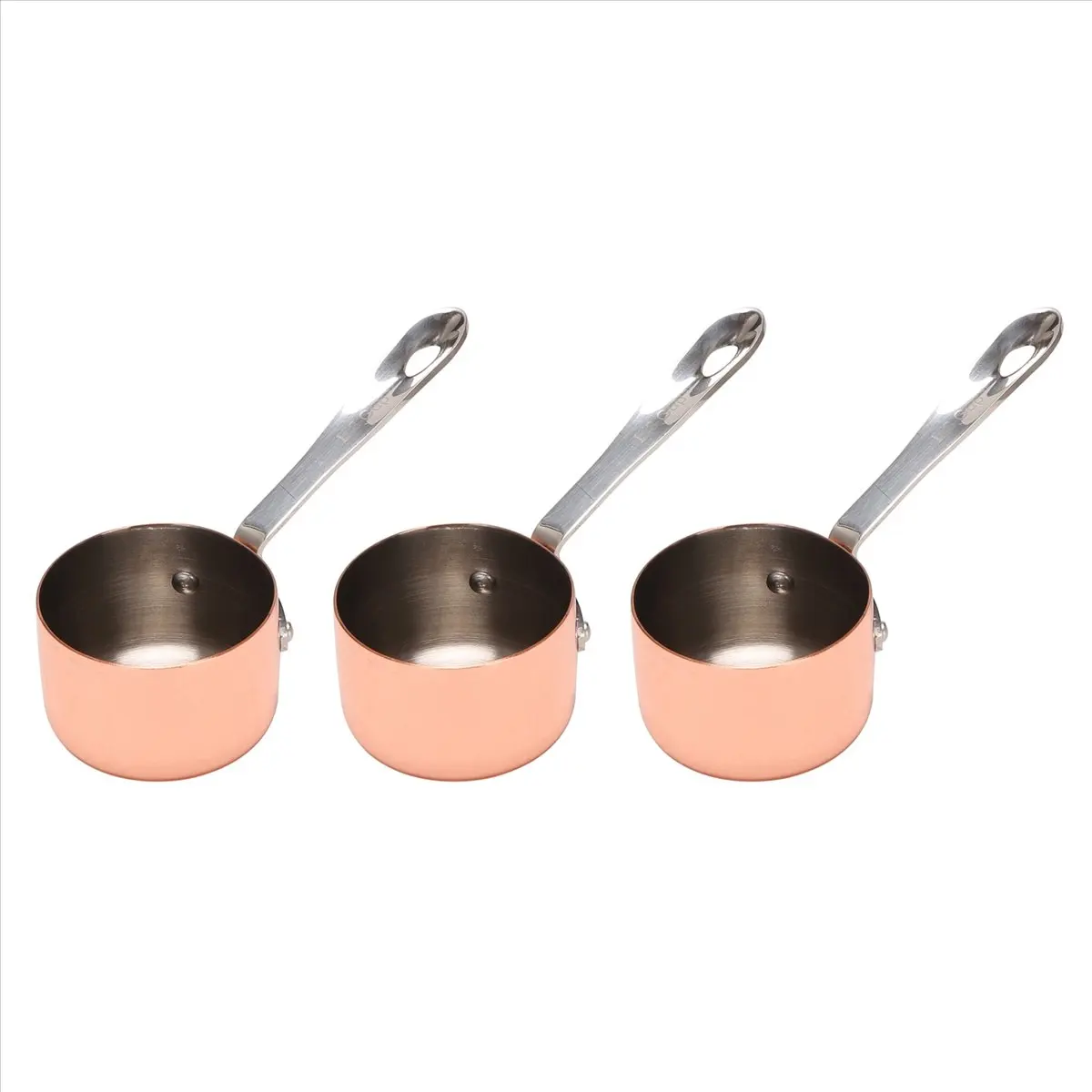 AA83 3X Gravy Boats Copper Plated Sauce Cup Milk Cup French Fries Sauce Cup Western Restaurant Special Copper Pot 3.8cm