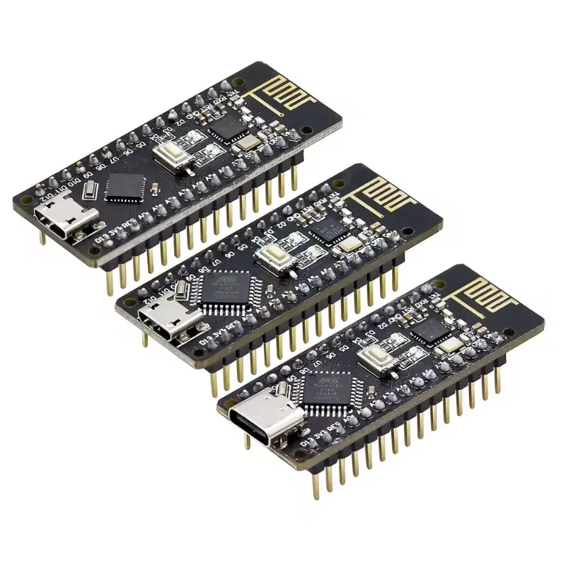 RF-Nano for Arduino Nano V3.0, Micro USB Nano Board ATmega328P QFN32 5V 16M CH340, Integrate NRF24L01+2.4G Wireless