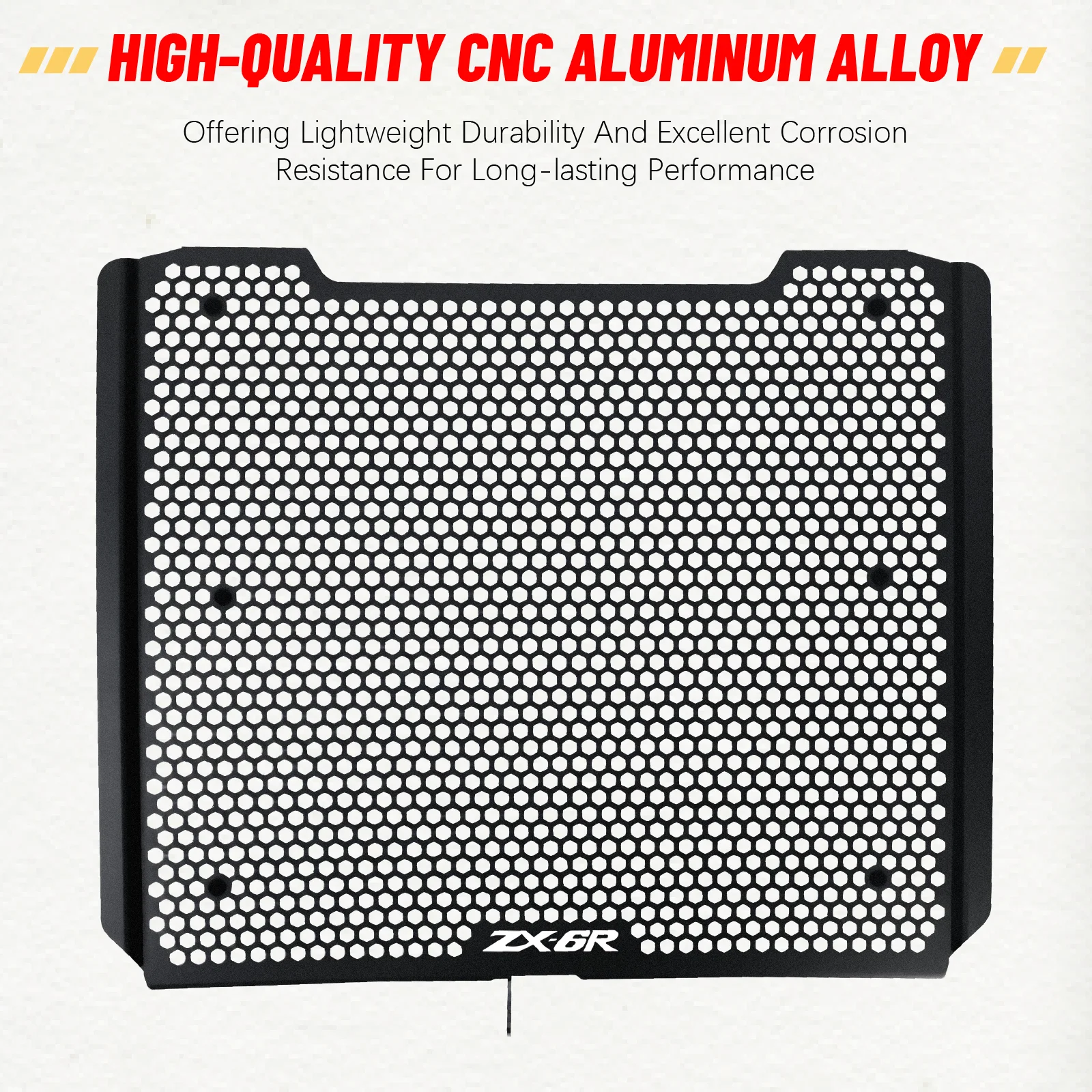 

Motorcycle Radiator Guard Grille Cover Protector Protective Grill For KAWASAKI NINJA ZX-6R ZX6R ZX636 ZX636R ZX-636R 2013-2025