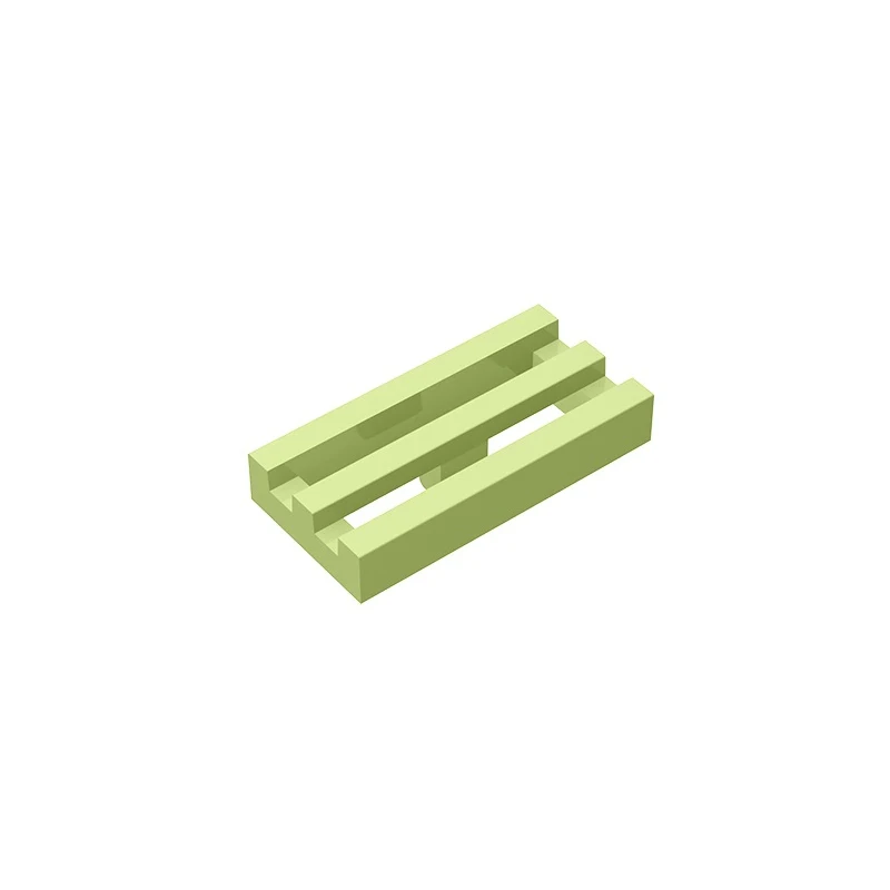 Gobricks-piezas de bloques de construcción de rejilla MOC para niños, 1x2, Compatible con 2412 30244, bloques de construcción DIY, piezas de