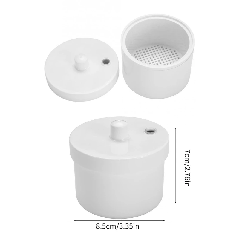 Caixa limpeza ferramentas para unhas, brocas para arte unhas, cabeça moagem, acessórios para corte, dropshipping