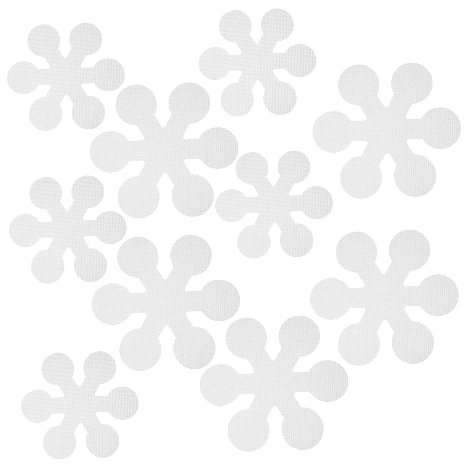 

20pcs Non-slip Stickers Bath Tub Grips Transparent Snowflake 10Large10Small Bathroom Shower Floor Safety Decals Anti-slip PEVA