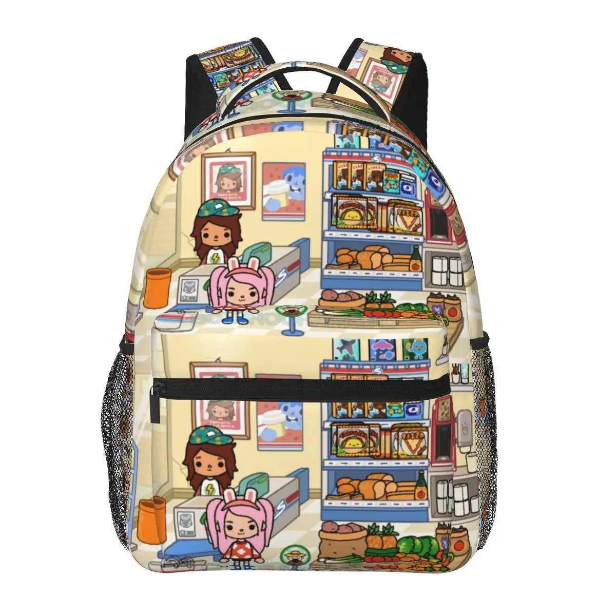 Toca Life Box Toca Boca Cute Game Backpacks Boys Girls Bookbag Children School Bags Laptop Rucksack Shoulder Bag Large Capacity