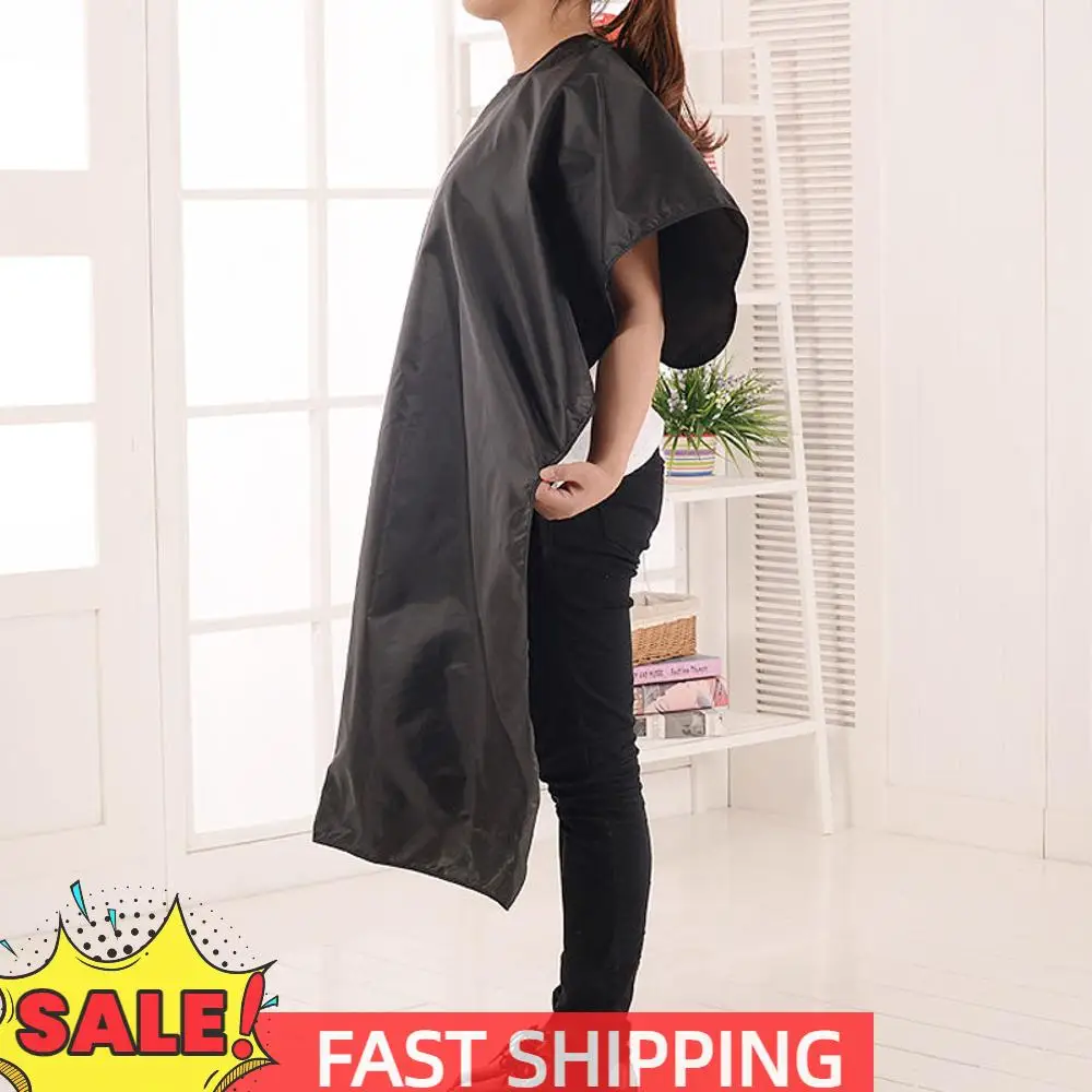 

120x78 см фартук для окрашивания волос профессиональная ткань парикмахерская накидка платье водостойкая краска для волос фартук для взрослых черный домашний парикмахерские аксессуары