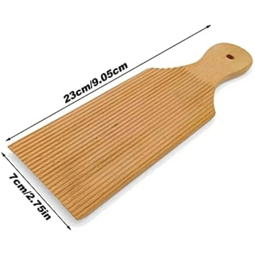 Tabla de Madera Antiadherente para Hacer Pasta Casera y Fideos, Rodillo para Pasta y Helados