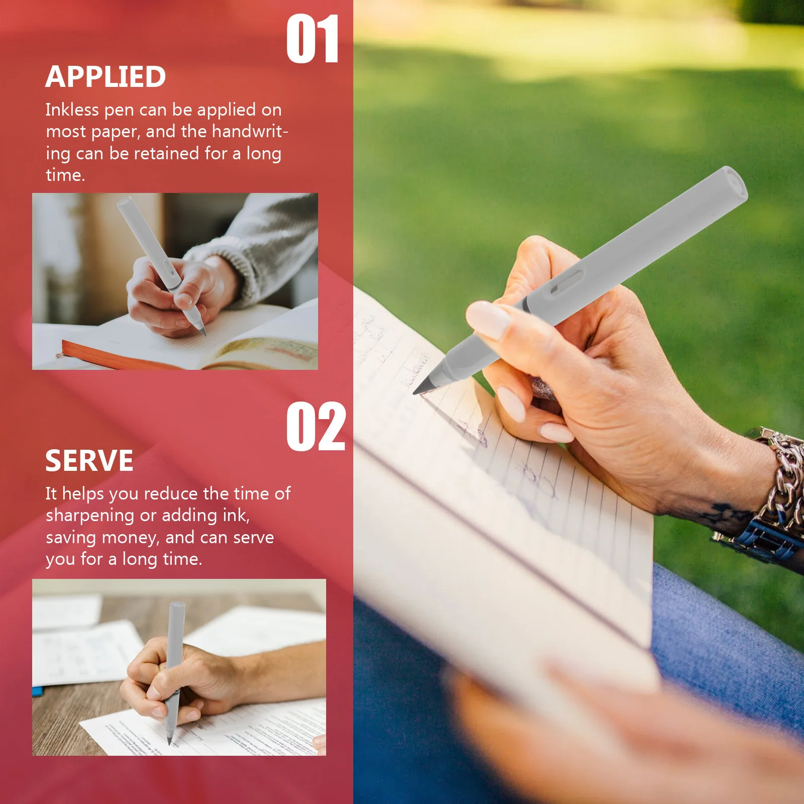 

6 Pcs Inkless Ink-free and Pencil Drawing Pencils for Sketching Without Calligraphy